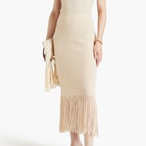 Zimmermann Kaleidoscope Fringed Maxi Skirt